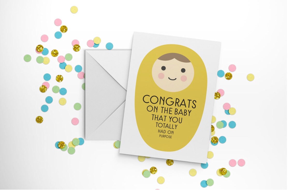 Congrats On The Baby Card