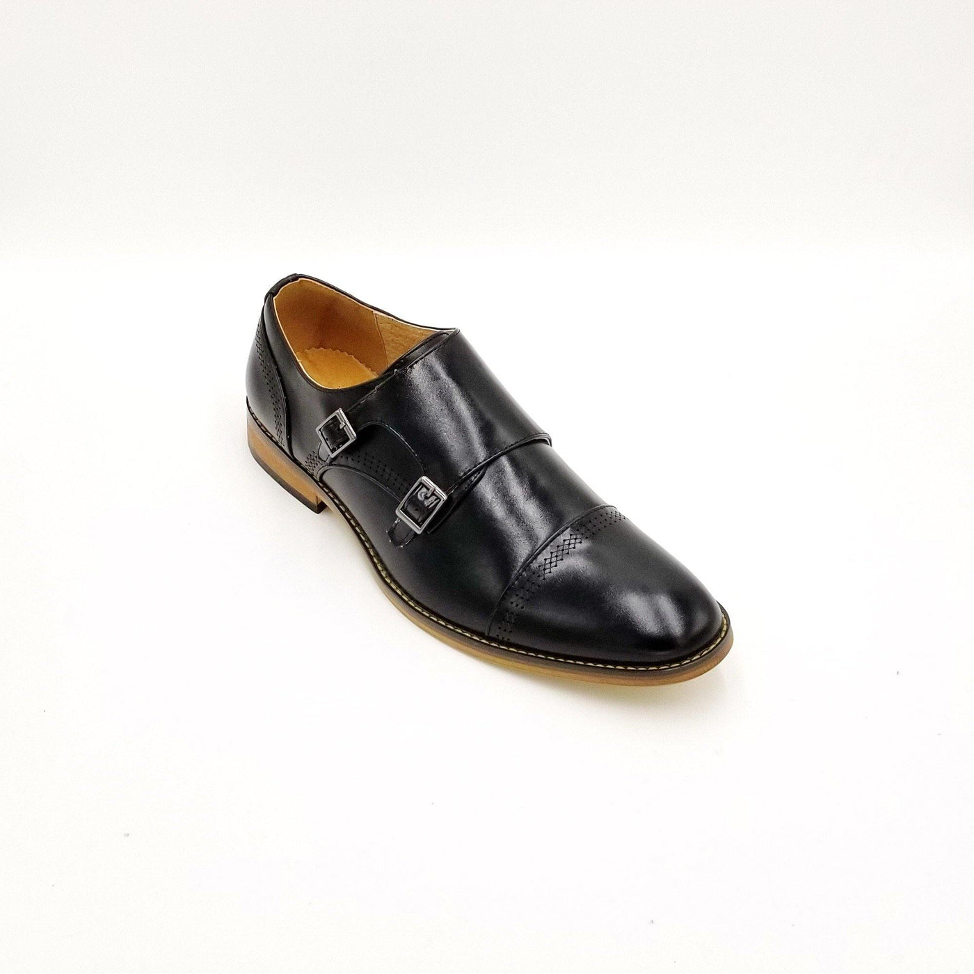 Black Monk Strap Shoes - Identity Boutique