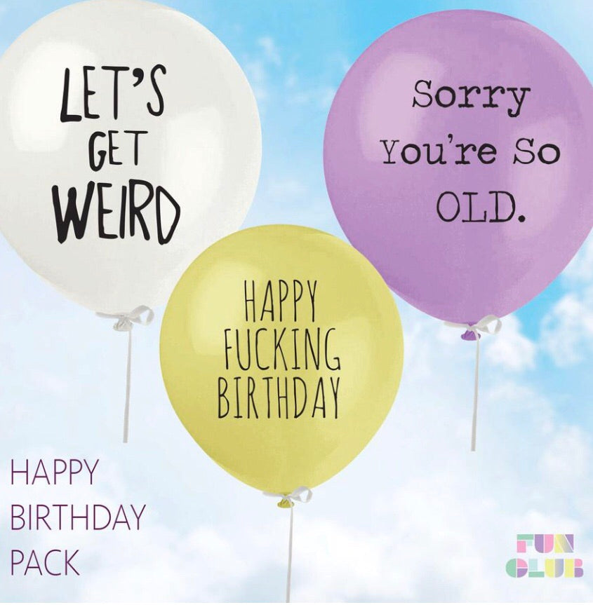 Happy Birthday Balloon Pack (Pack Of 3)