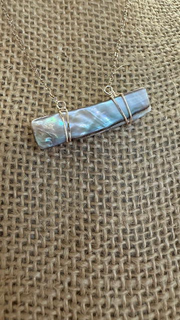 Abalone Wedge Necklace