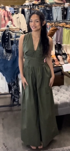 Wrap Around Wide Pant Jumpsuit