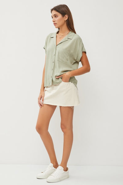 Casual Chic Top in Sage