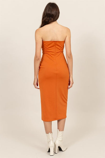 Chashi Midi Dress- Burnt Orange