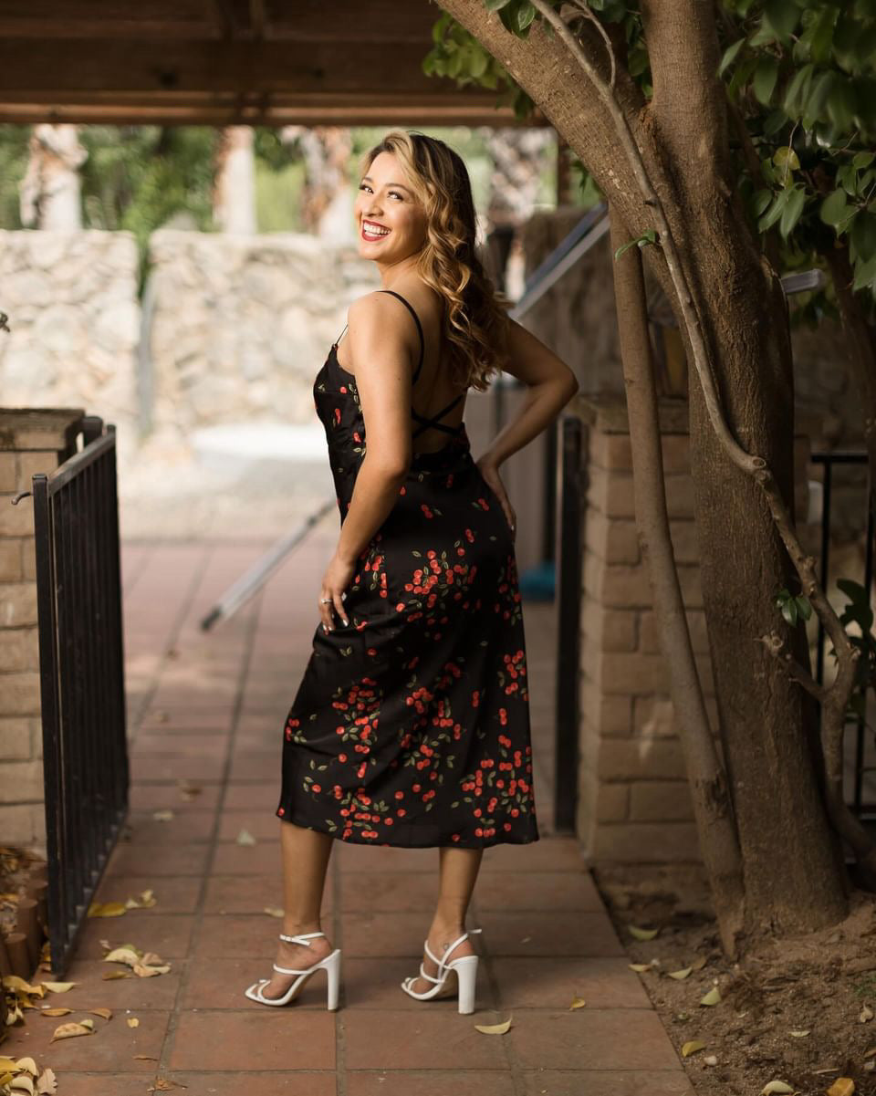 Sweet Cherry Silky Slip Dress* – Identity Boutique