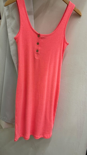 Henny Tank Dress- Coral Only