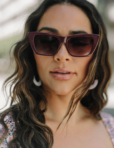 Pin Up Girl Sunglasses in Purple