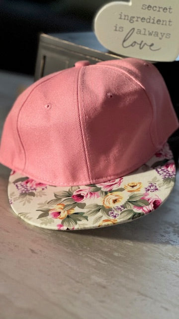 Pink and Floral Hat