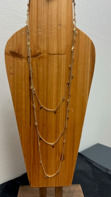 Champagne Tears Layered Necklace- LAST ONE