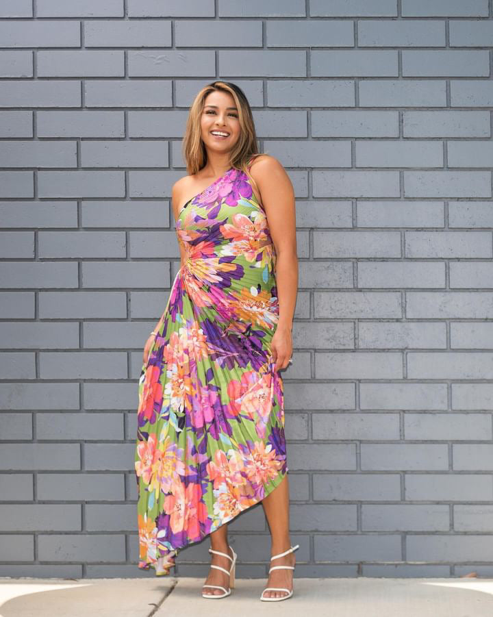 Jubilee Olympia Asymmetrical Pleated One Shoulder Maxi Dress- LAST ONE Identity Boutique Jubilee Olympia Asymmetrical Pleated One Shoulder Maxi Dress- LAST ONE Identity Boutique