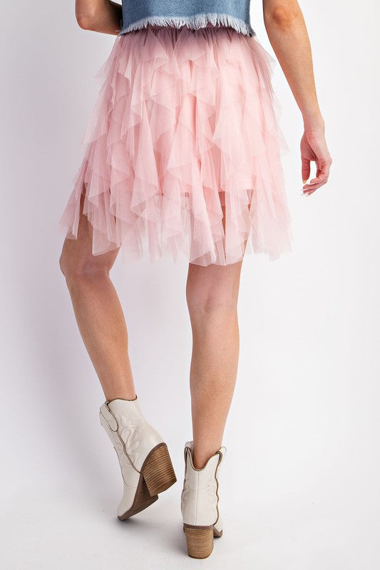 Pretty in Pink Tulle Mini Skirt