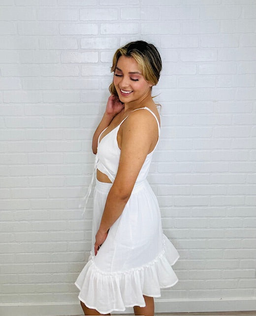 Boho Western Chic Ruffle Mini Dress* – Identity Boutique
