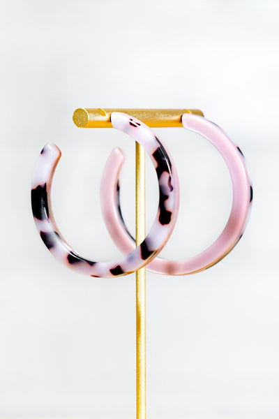 Tinted Acrylic Hoops - Identity Boutique