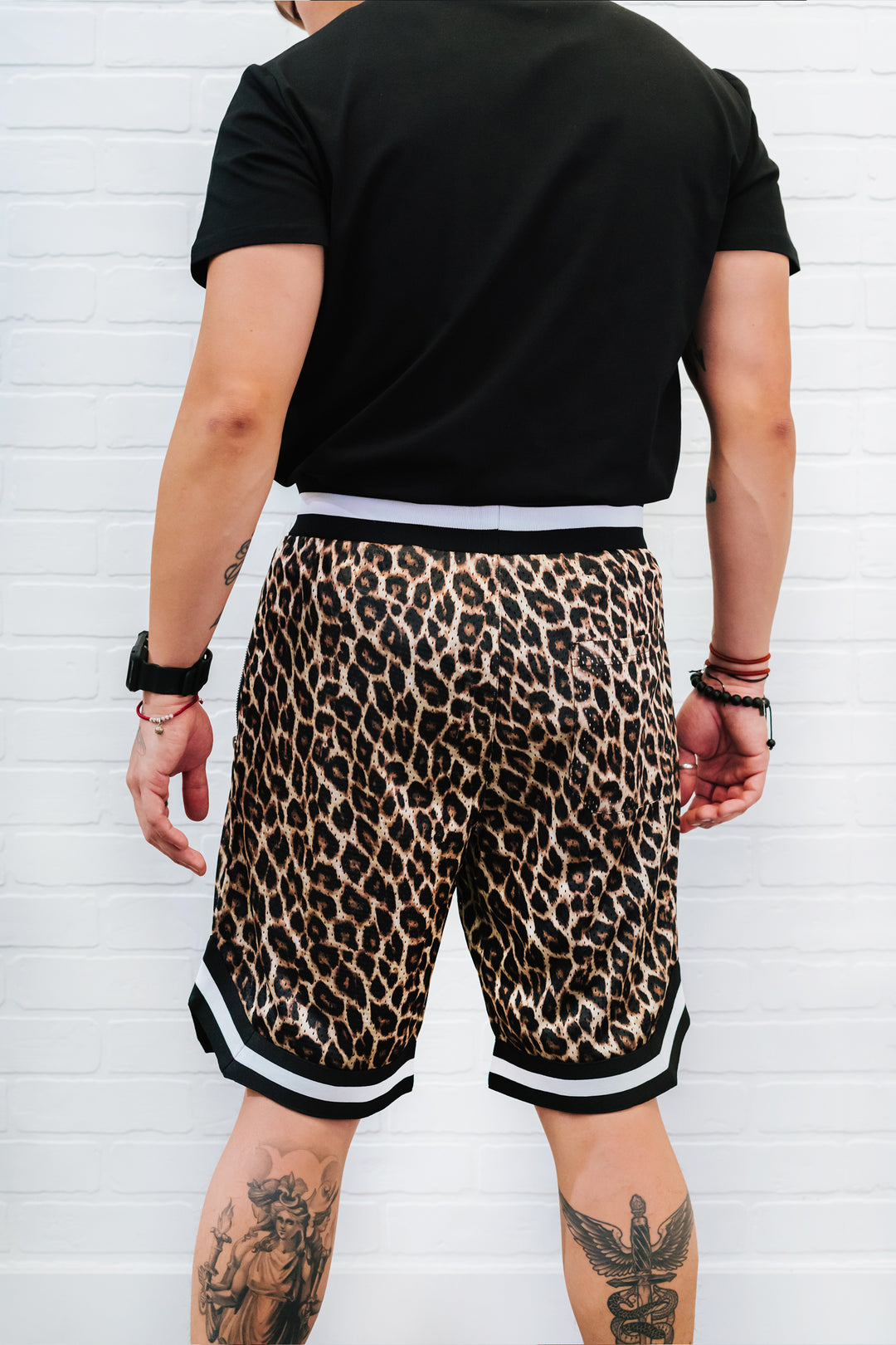 パンツ wacky Schott NYC SHORTS Brown LEOPARD Stussy Denim Work Short Leopard Men's - SS25 - US