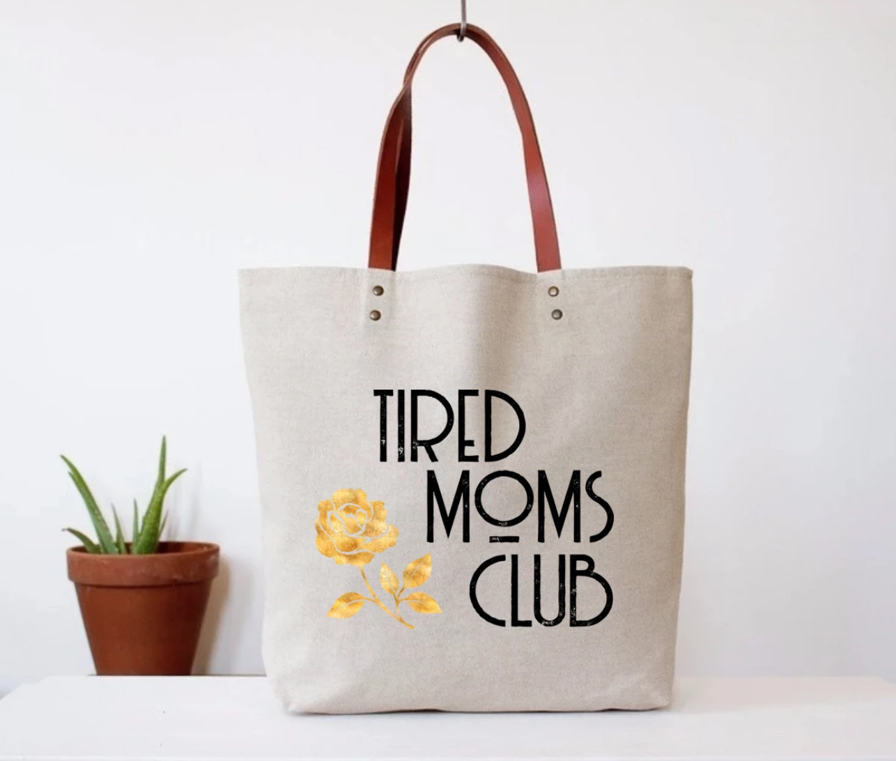 Tired Mom's Club Tote Bag - Identity Boutique