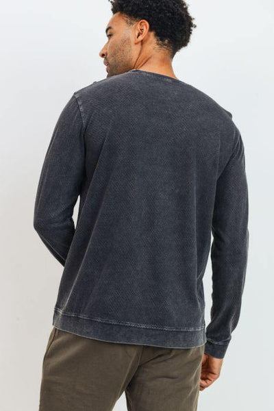 Dylan Mineral Wash Pullover - Identity Boutique