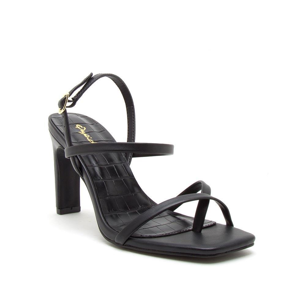 Kaycee Black Strappy Slingback Sandals - Identity Boutique