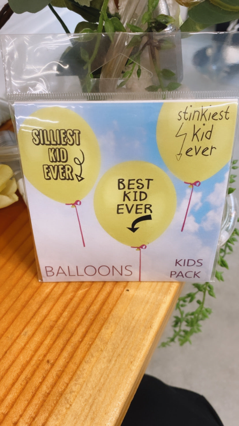 Kids Balloon Pack (Pack Of 3)