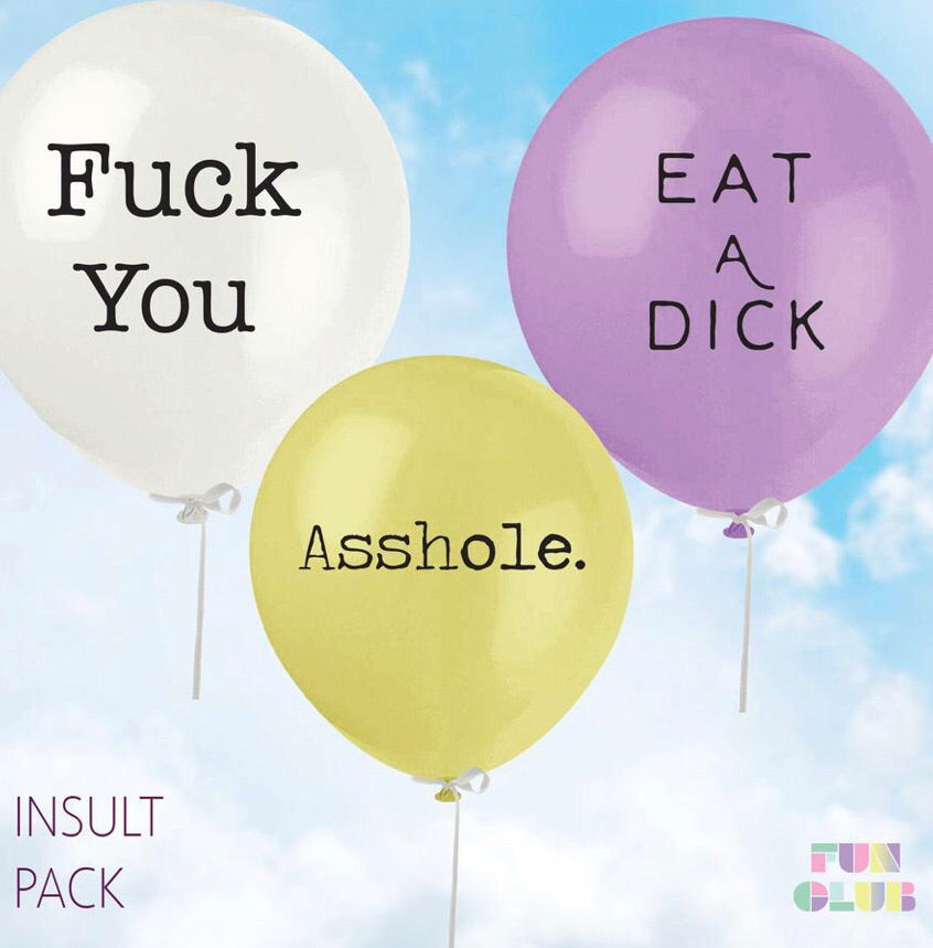 Insult Balloon Pack (Pack Of 3)