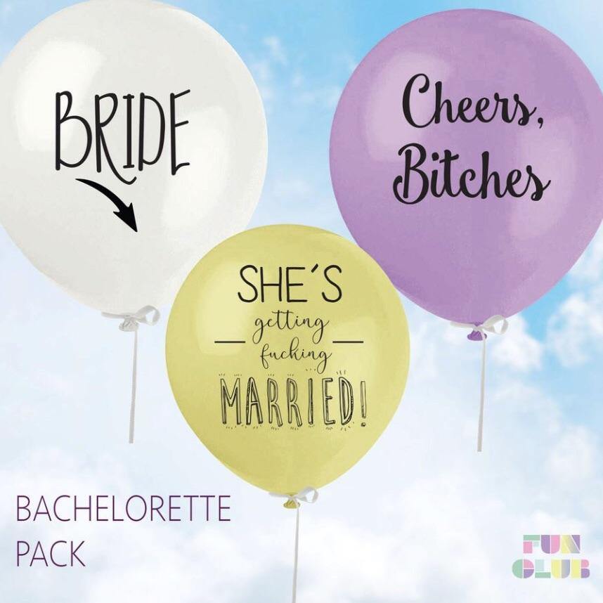 Bachelorette Balloon Pack (Pack Of 3) - Identity Boutique