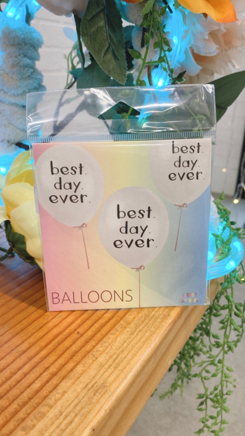 Best Day Ever Balloon Pack (Pack Of 3)