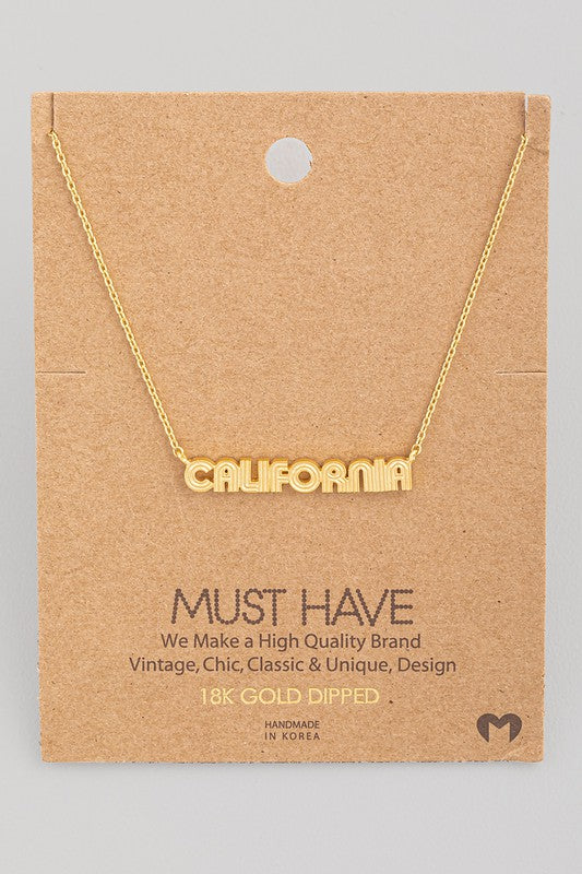 California Throwback Necklace